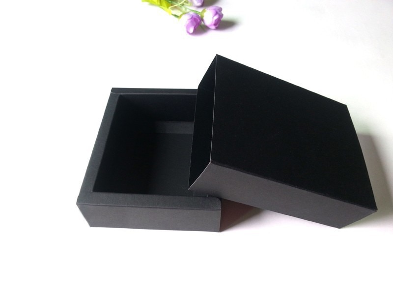 10.6*8.4*3.8 cm 블랙 크래프트 종이 선물 공예 상자, 포장 상자 100 piece  lot  무료 배송